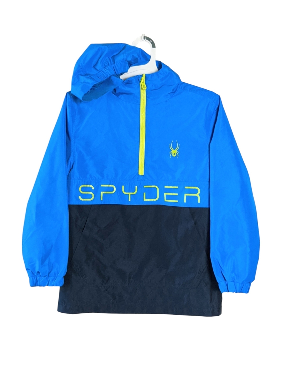 Spyder Boys Blue Pullover Windbreaker Size S 8